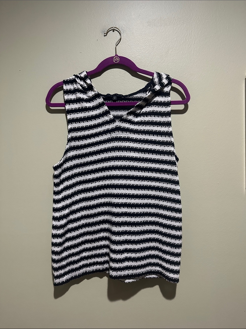 🎆Sanctuary Black & White Striped Sleeveless Tank